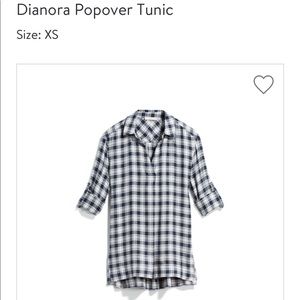 Le lis plaid tunic